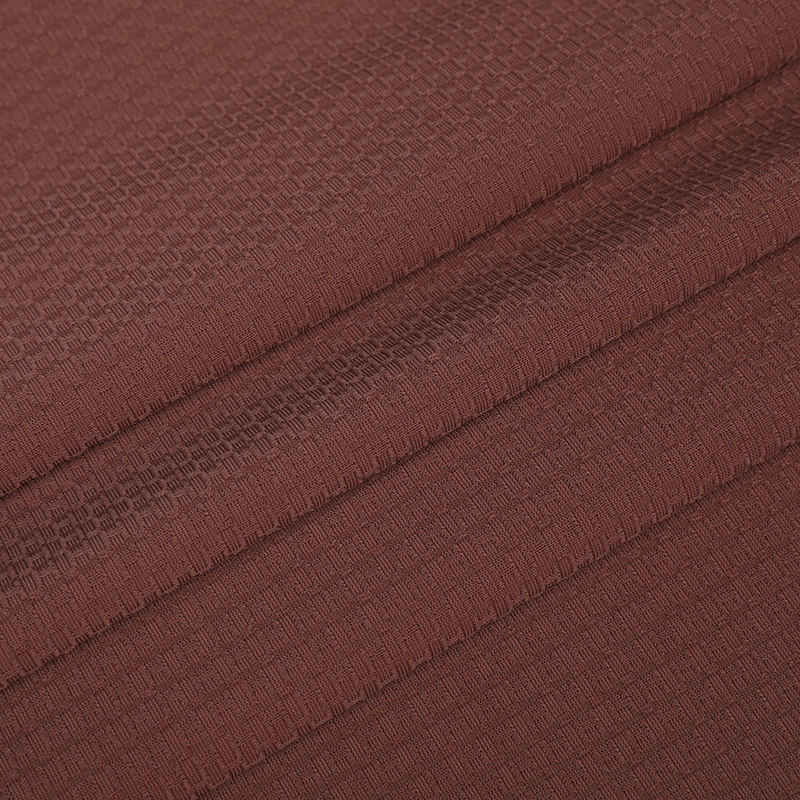 Apj1085 Warp malha de malha Jacquard Decuamento rápido Tecido de vestuário casual